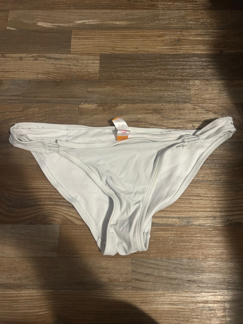 No Boundaries White Bikini Bottom - Solid Swim Brief